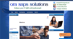 Desktop Screenshot of orasaps.com